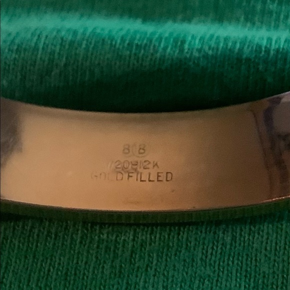 Vintage Binder Brothers 12k gold filled hinged bangle bracelet with safety clasp - Picture 3 of 9